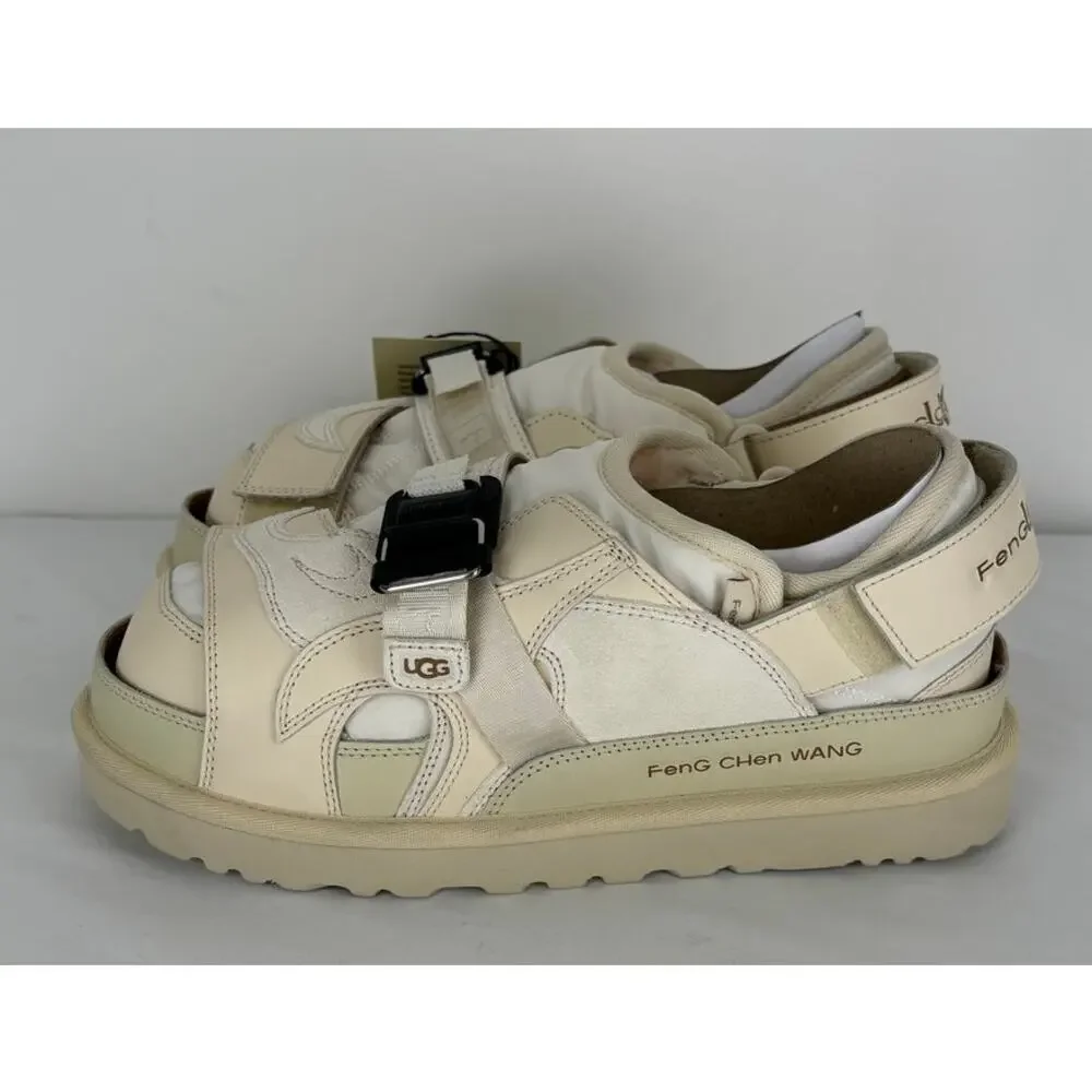 UGG X Feng Chen Wang Tasman Cream Slipper Leather Suede Mens 7 Womens 8 New